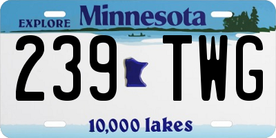 MN license plate 239TWG