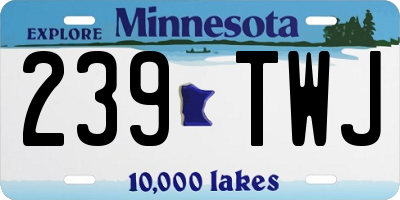 MN license plate 239TWJ