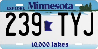MN license plate 239TYJ
