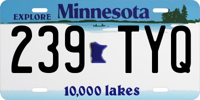 MN license plate 239TYQ