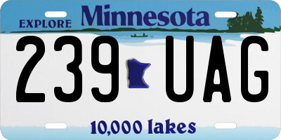 MN license plate 239UAG