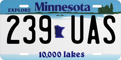 MN license plate 239UAS