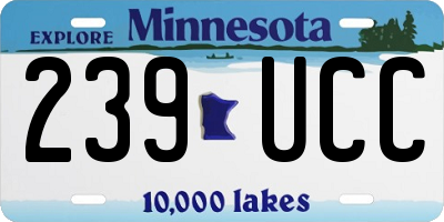 MN license plate 239UCC