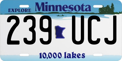 MN license plate 239UCJ