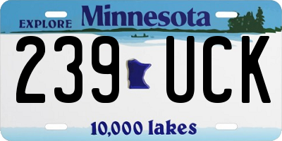 MN license plate 239UCK
