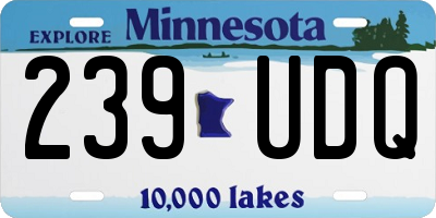 MN license plate 239UDQ