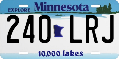 MN license plate 240LRJ