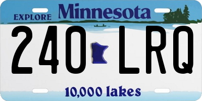 MN license plate 240LRQ