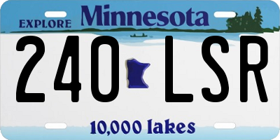 MN license plate 240LSR