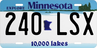 MN license plate 240LSX
