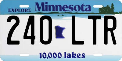 MN license plate 240LTR
