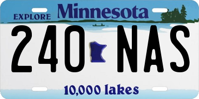 MN license plate 240NAS