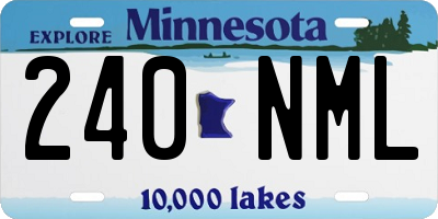 MN license plate 240NML