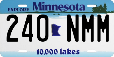 MN license plate 240NMM