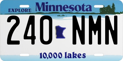 MN license plate 240NMN