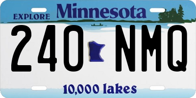 MN license plate 240NMQ