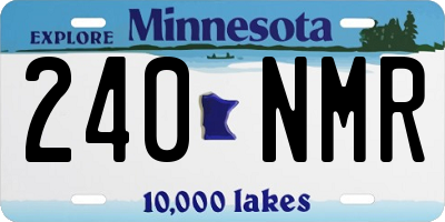 MN license plate 240NMR