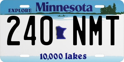 MN license plate 240NMT