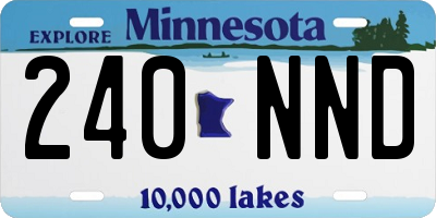 MN license plate 240NND