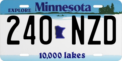 MN license plate 240NZD