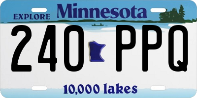 MN license plate 240PPQ