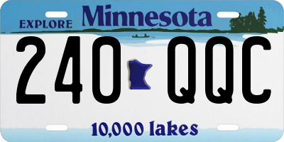 MN license plate 240QQC