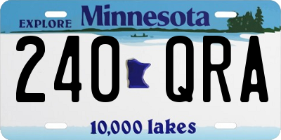 MN license plate 240QRA