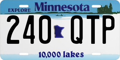 MN license plate 240QTP