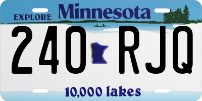 MN license plate 240RJQ