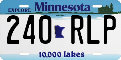 MN license plate 240RLP