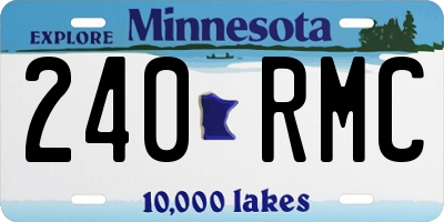 MN license plate 240RMC