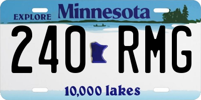 MN license plate 240RMG