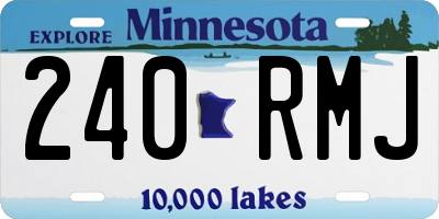 MN license plate 240RMJ
