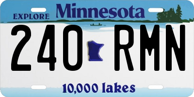MN license plate 240RMN