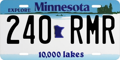 MN license plate 240RMR