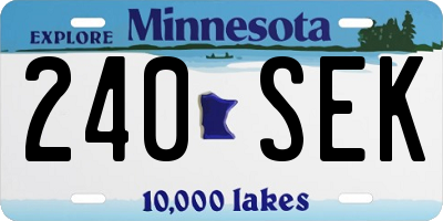 MN license plate 240SEK