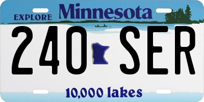 MN license plate 240SER