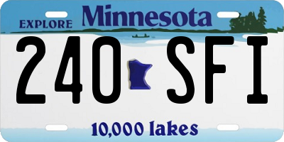 MN license plate 240SFI