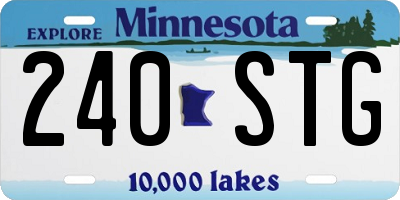 MN license plate 240STG