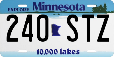 MN license plate 240STZ