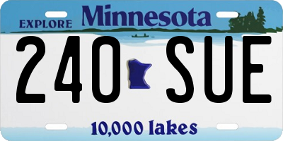 MN license plate 240SUE