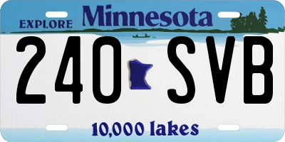 MN license plate 240SVB