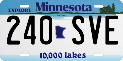MN license plate 240SVE