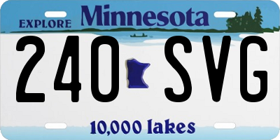 MN license plate 240SVG