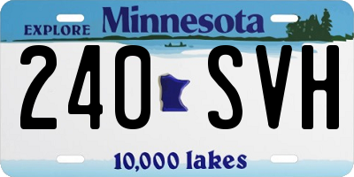MN license plate 240SVH