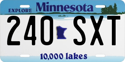 MN license plate 240SXT