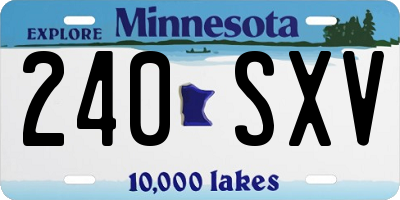 MN license plate 240SXV