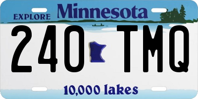 MN license plate 240TMQ