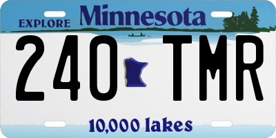 MN license plate 240TMR