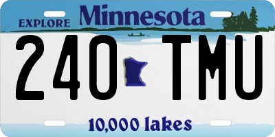 MN license plate 240TMU